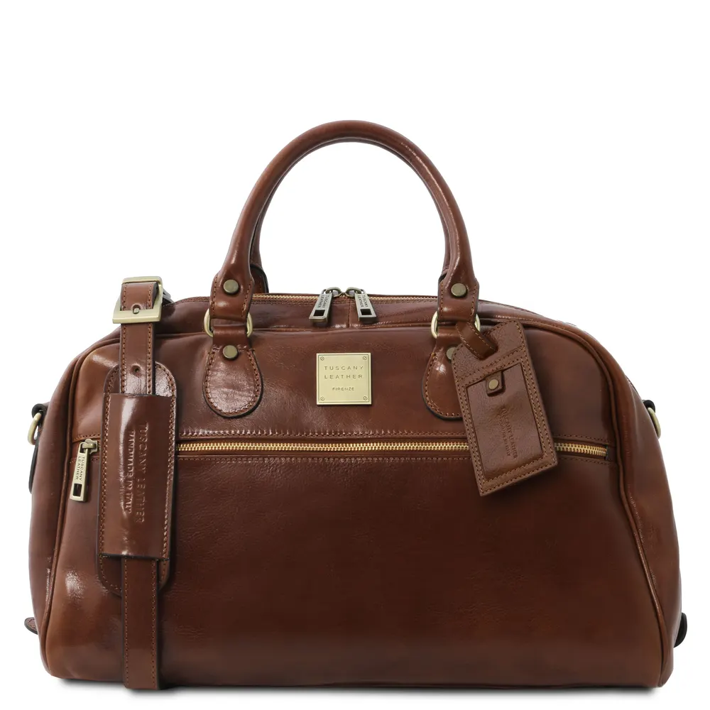 TL Voyager Travel leather bag- Small size