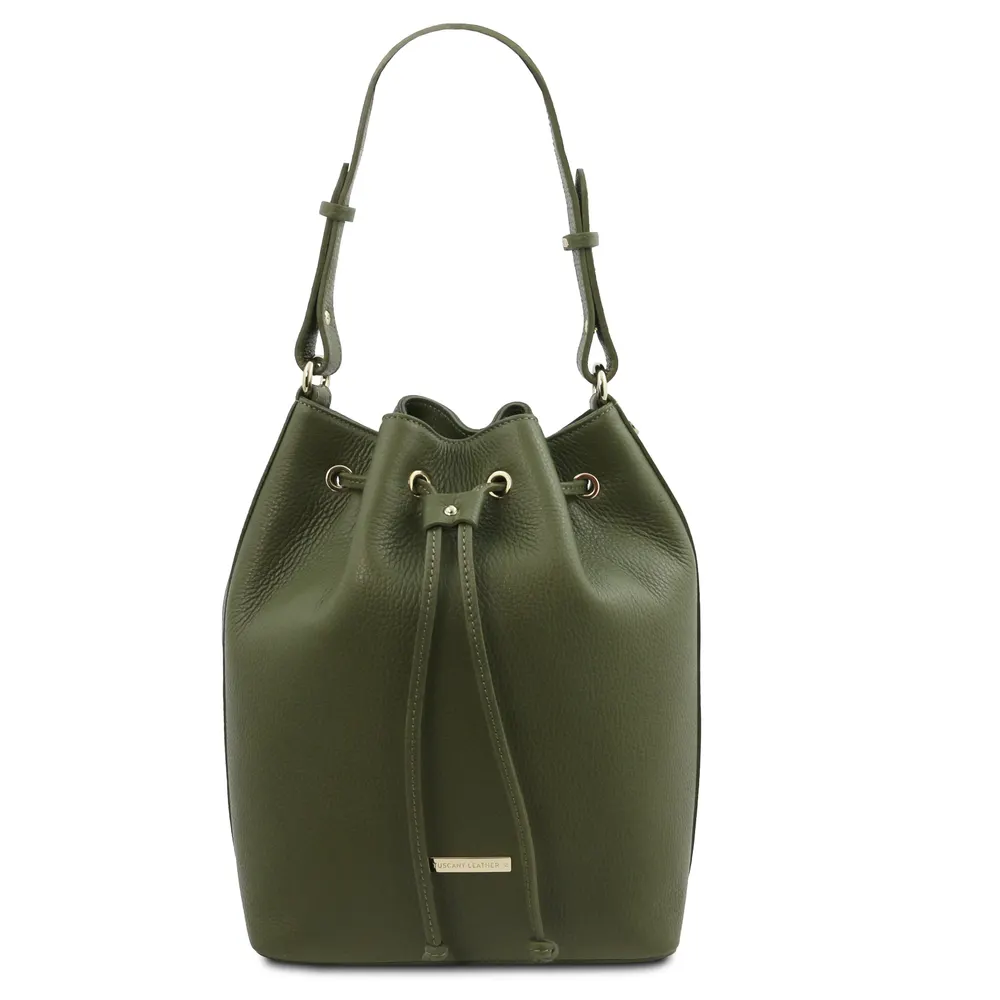 TL Bag Leather bucket bag
