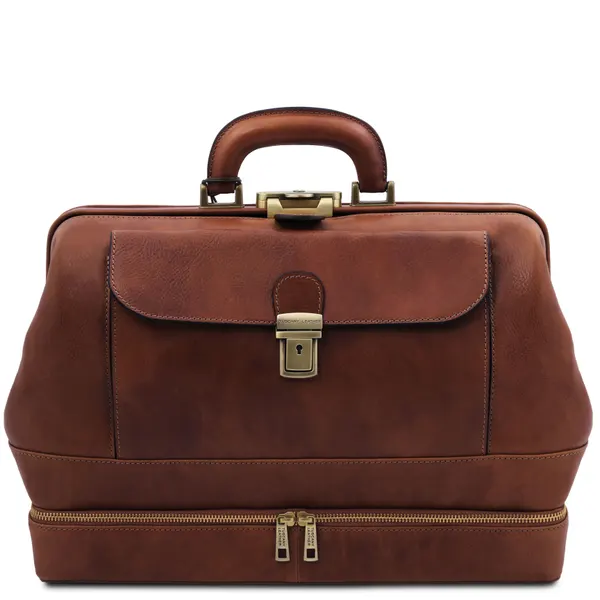 Giotto Exclusive double-bottom leather doctor bag