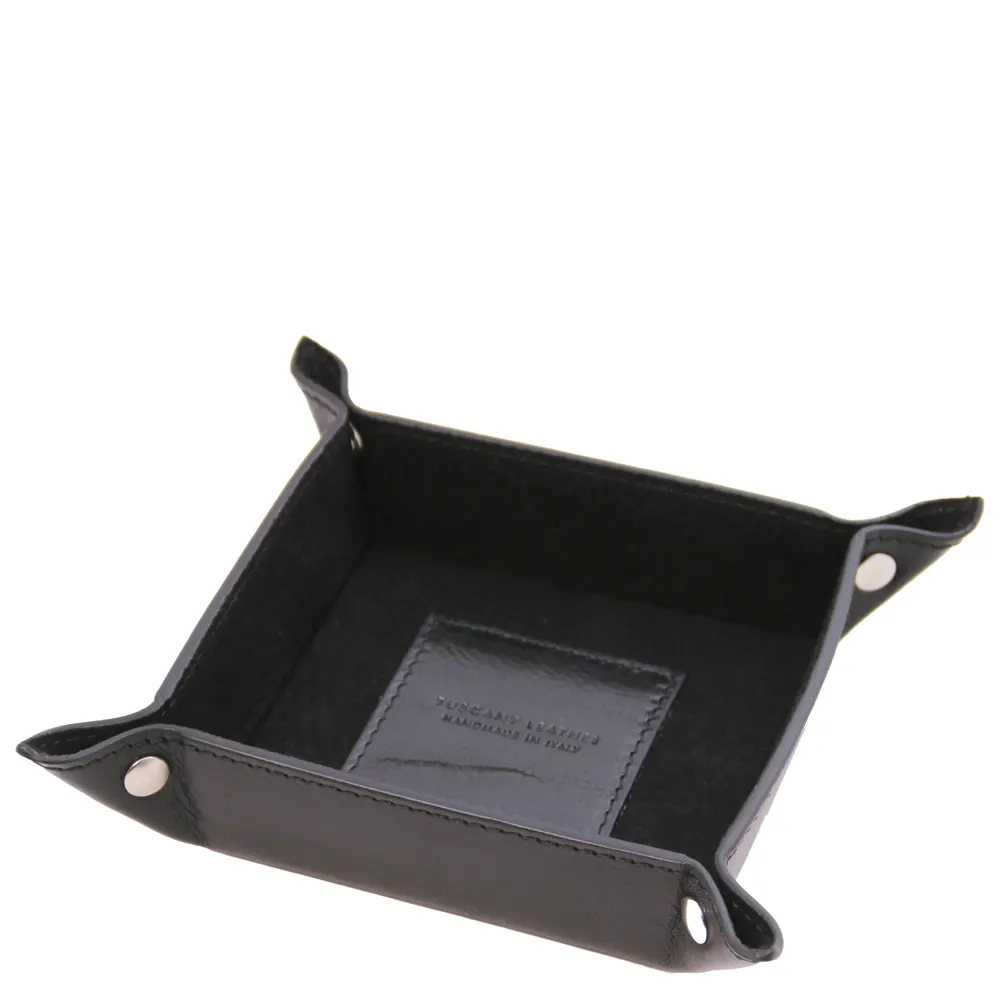 Exclusive leather valet tray small size