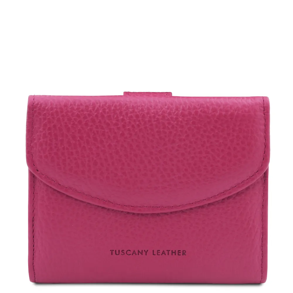 Calliope Exclusive 3 fold leather wallet for women with coin pocket