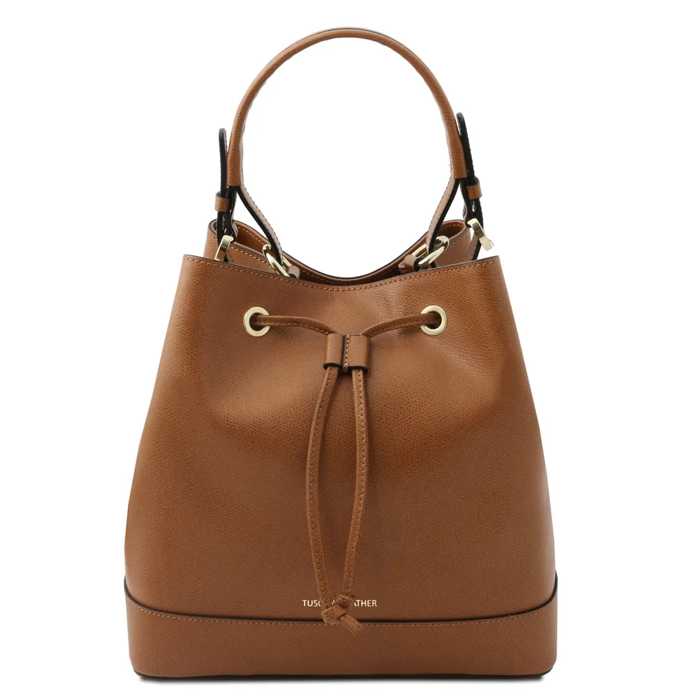 Minerva Leather bucket bag