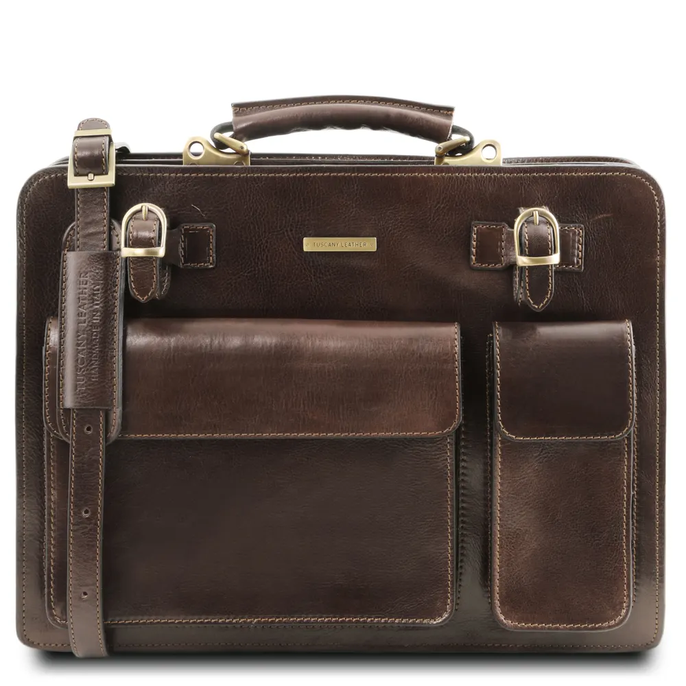 Venezia Leather briefcase 2 compartments