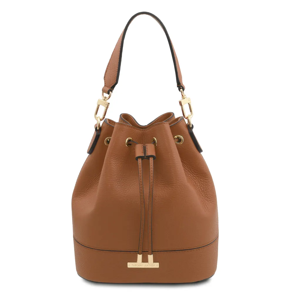 TL Bag Leather bucket bag