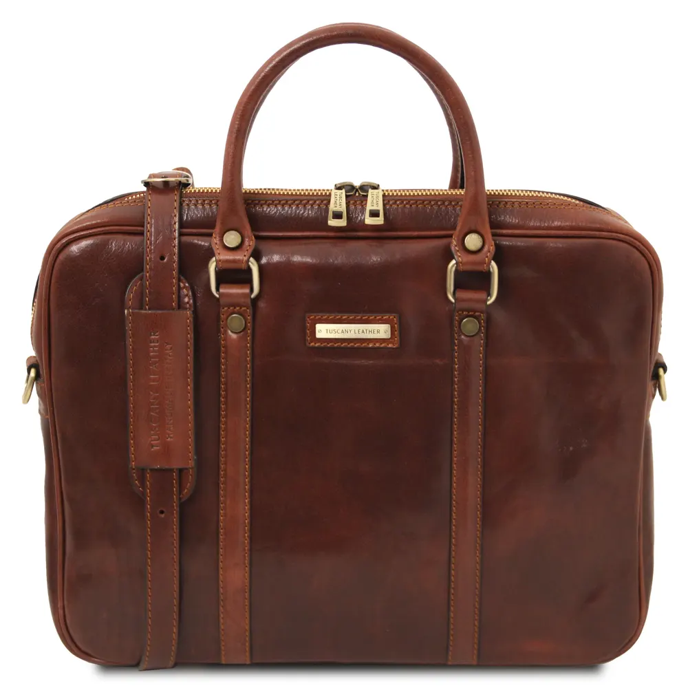 Prato Exclusive leather laptop case