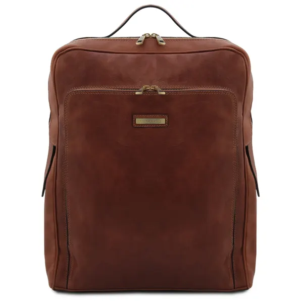 Bangkok Leather laptop backpack - Large size
