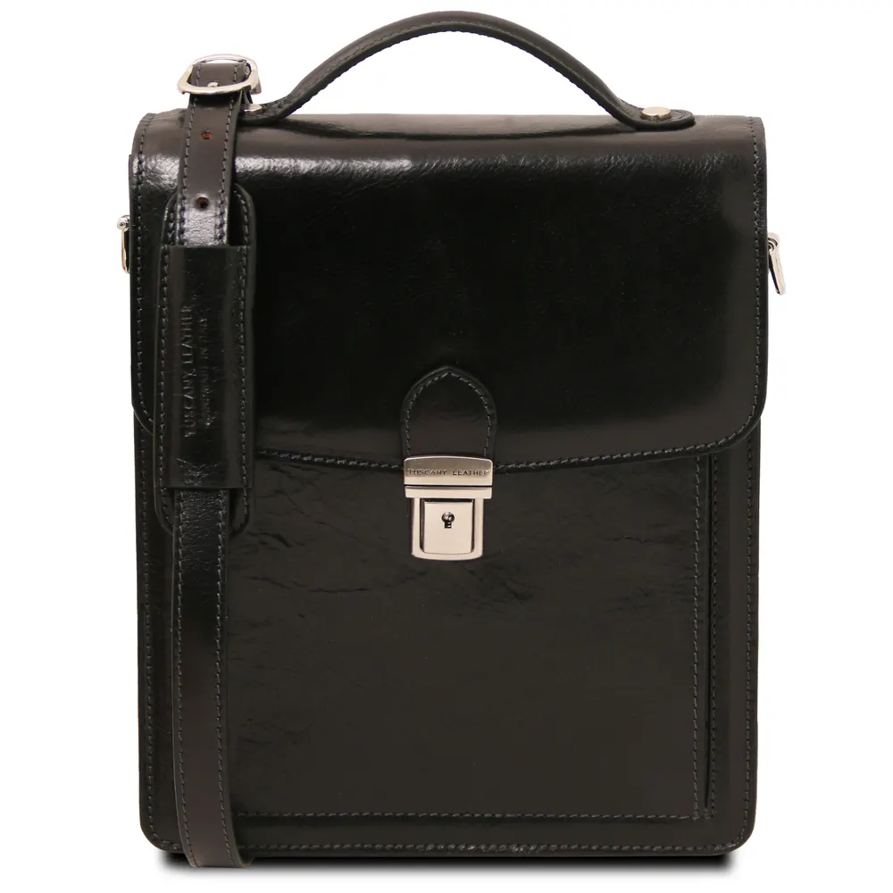 David Leather Crossbody Bag - large size
