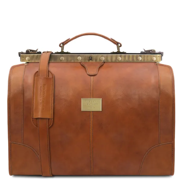 Madrid Gladstone Leather Bag - Small size