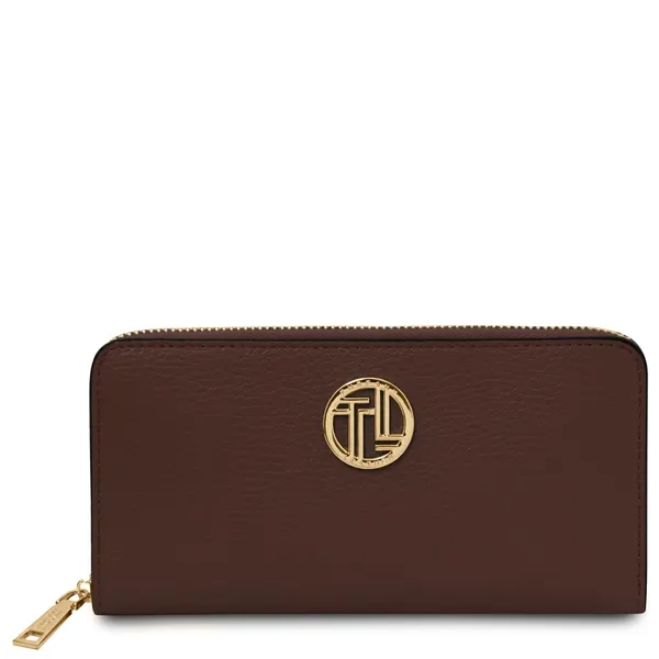 Financier Exclusive zip around leather wallet