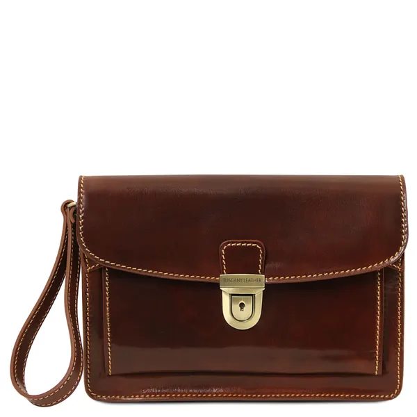 Max Leather handy wrist bag