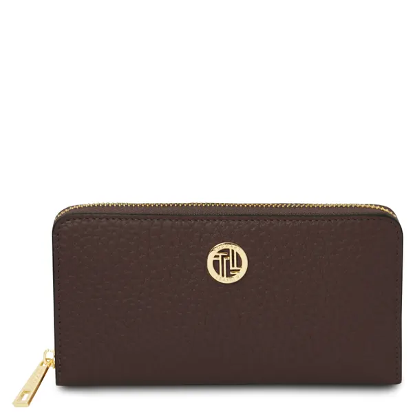 Financier Exclusive zip around leather wallet
