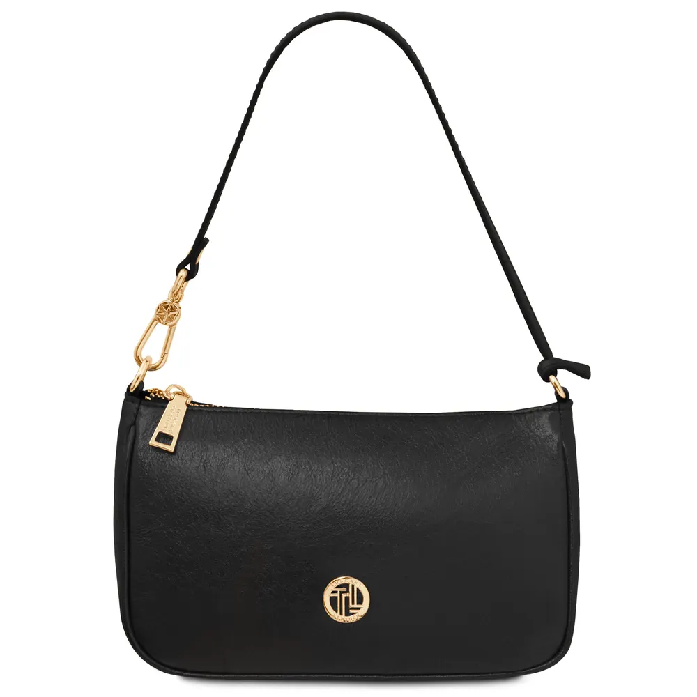 Parfait Metallic leather clutch