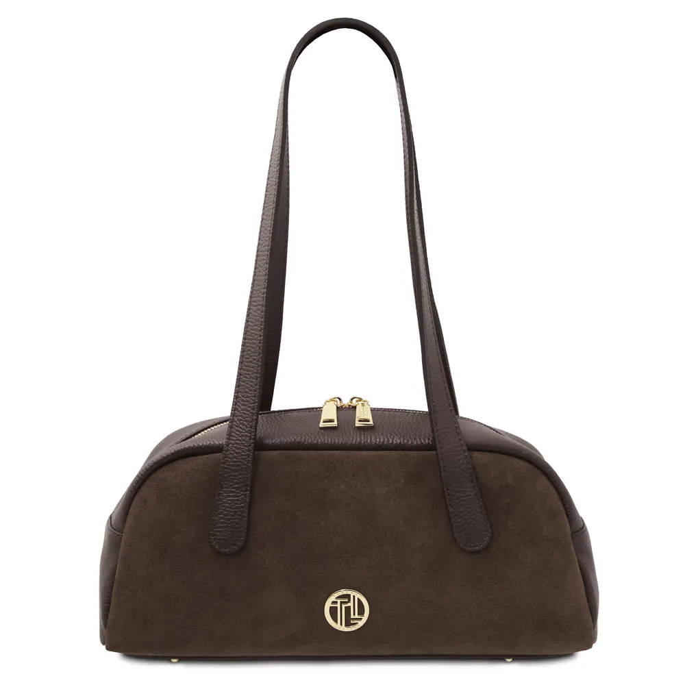 Eclaire Suede leather shoulder bag
