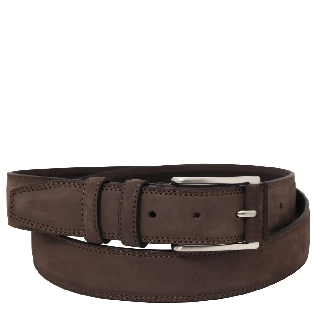Elegant nubuck leather belt 35mm - 95 cm