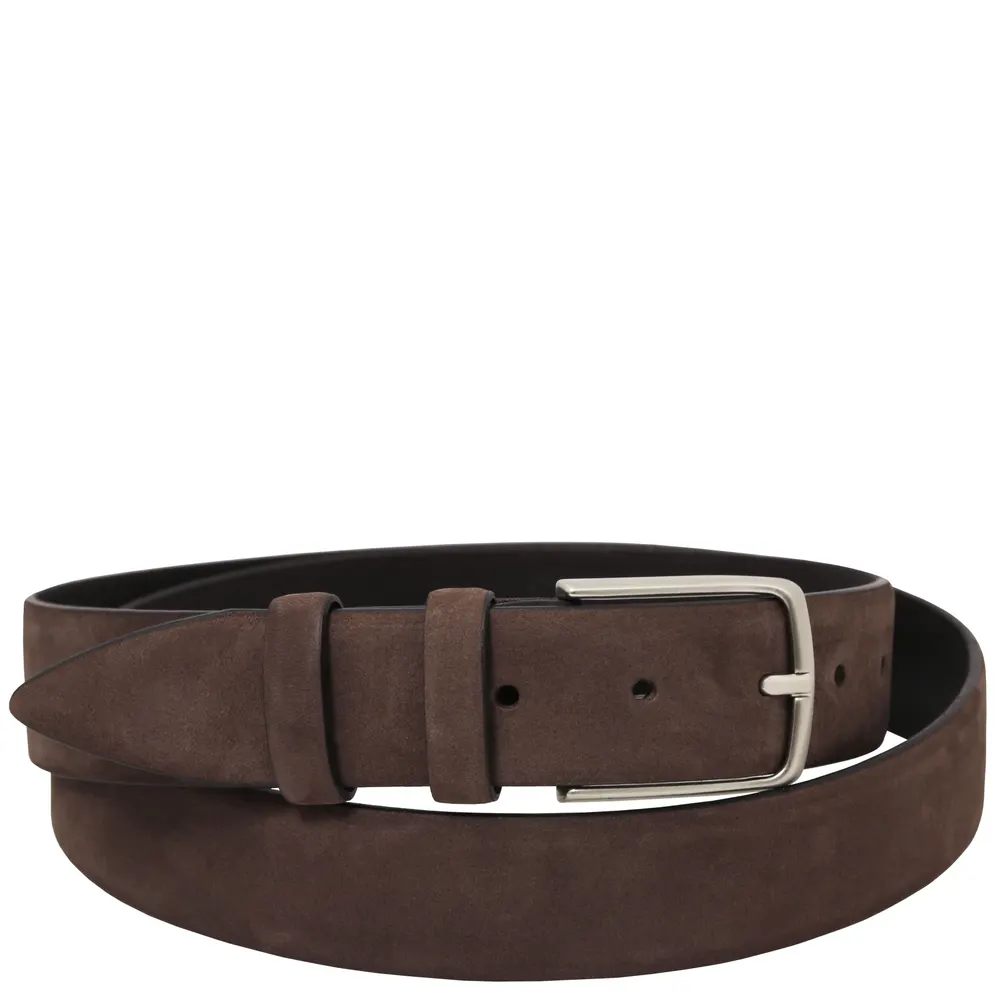 Elegant nubuck leather belt 35mm - 95 cm