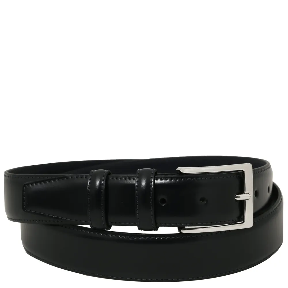 Elegant brushed leather belt 35mm - 95 cm