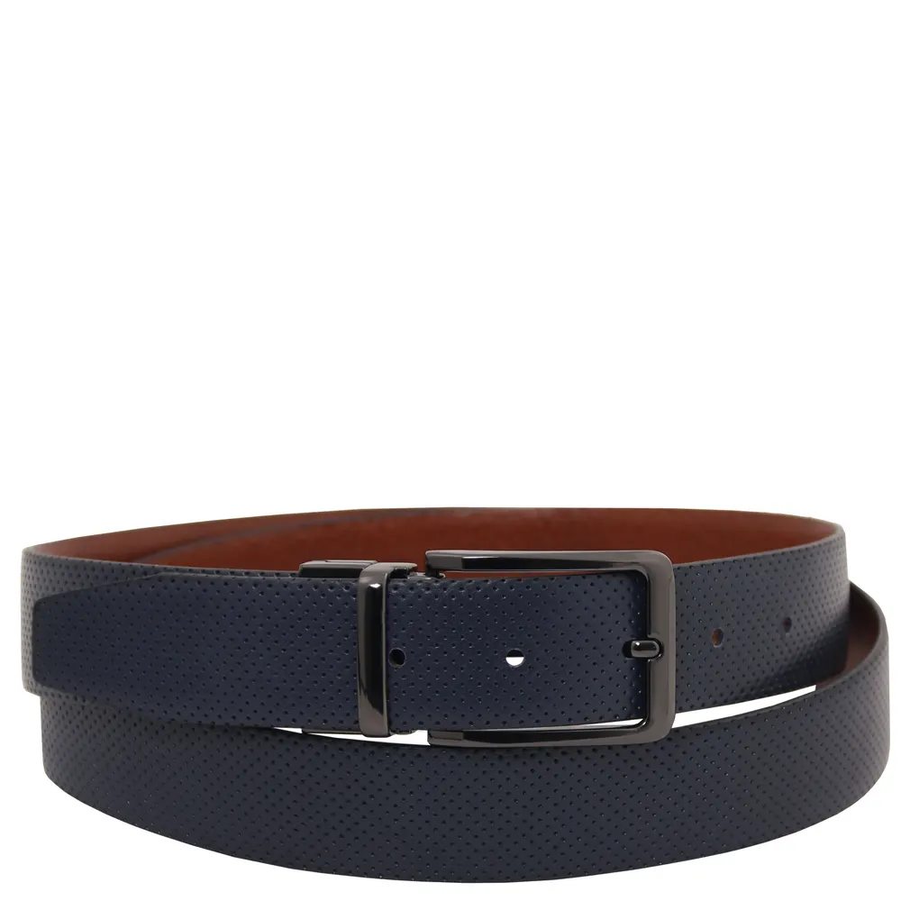 Elegant double-sided leather belt 35mm in smooth leather - 95 cm