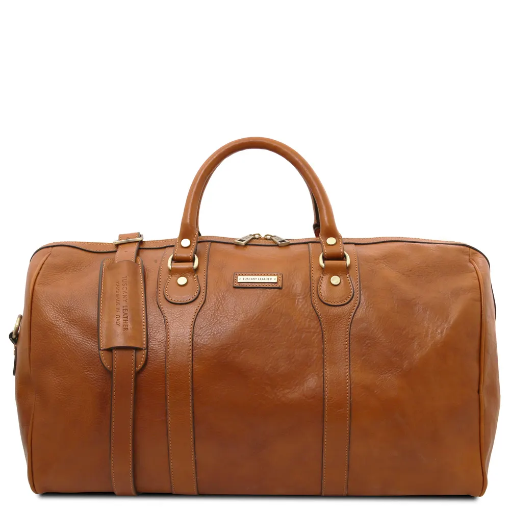 Oslo Travel leather duffle bag - Weekender bag