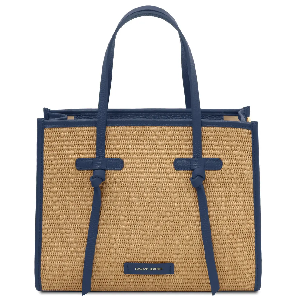 Frame Raffia Shoulder Bag