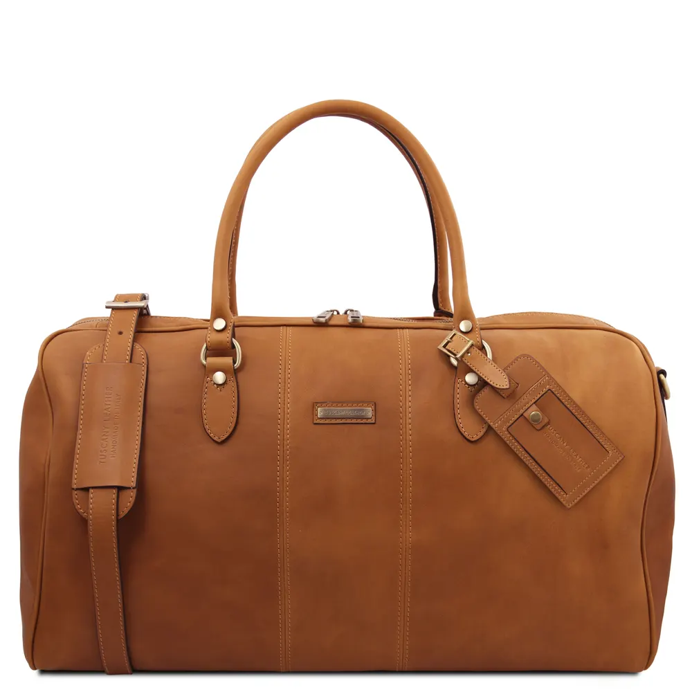 Lisbona Travel leather duffle bag - Large size