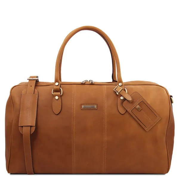 Lisbona Travel leather duffle bag - Large size