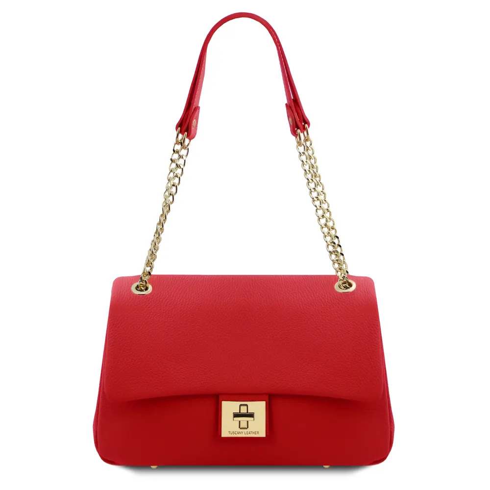 Elettra Soft leather shoulder bag