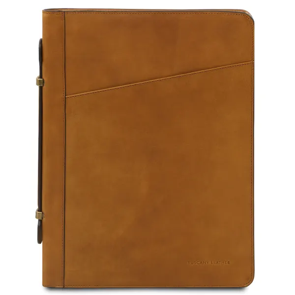 Costantino Leather document case with handle