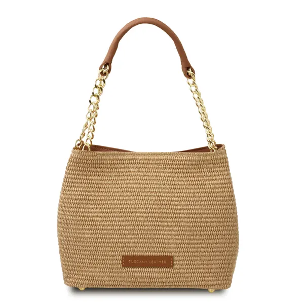 TL Bag Raffia bucket bag