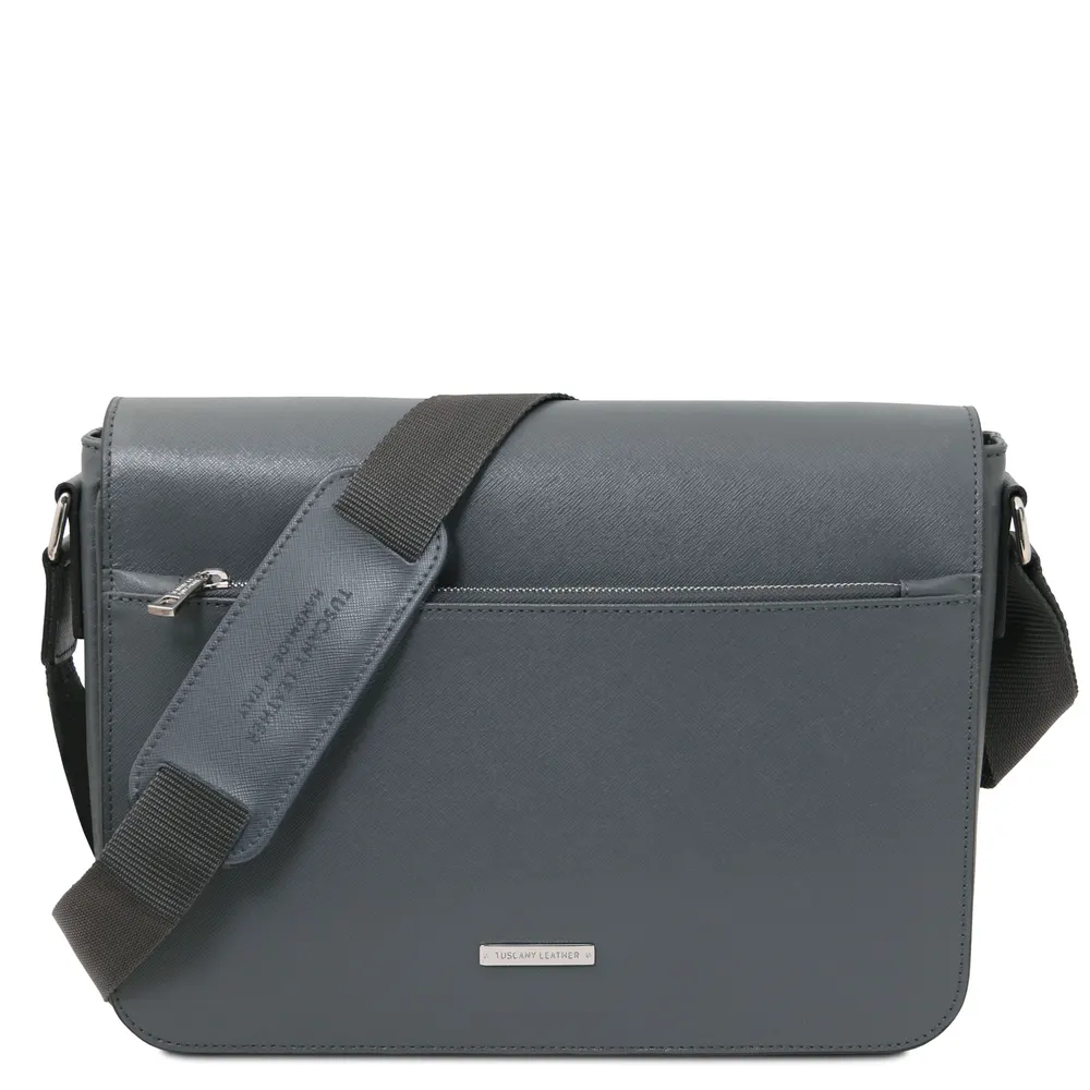 Messenger Saffiano leather messenger bag