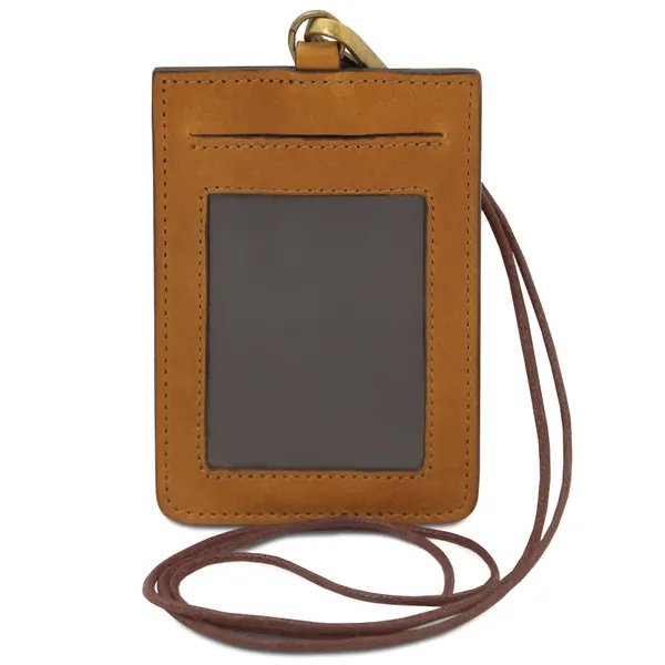Leather badge holder