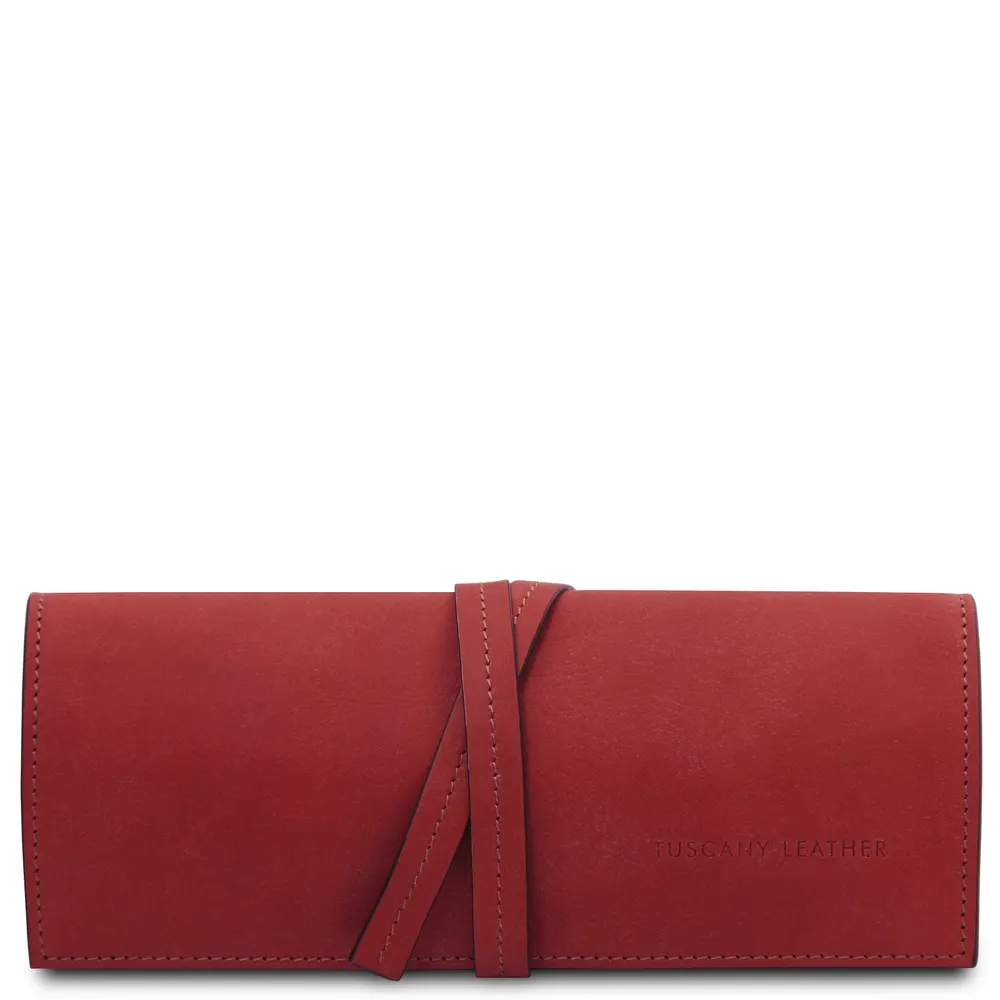 Leather jewellery case