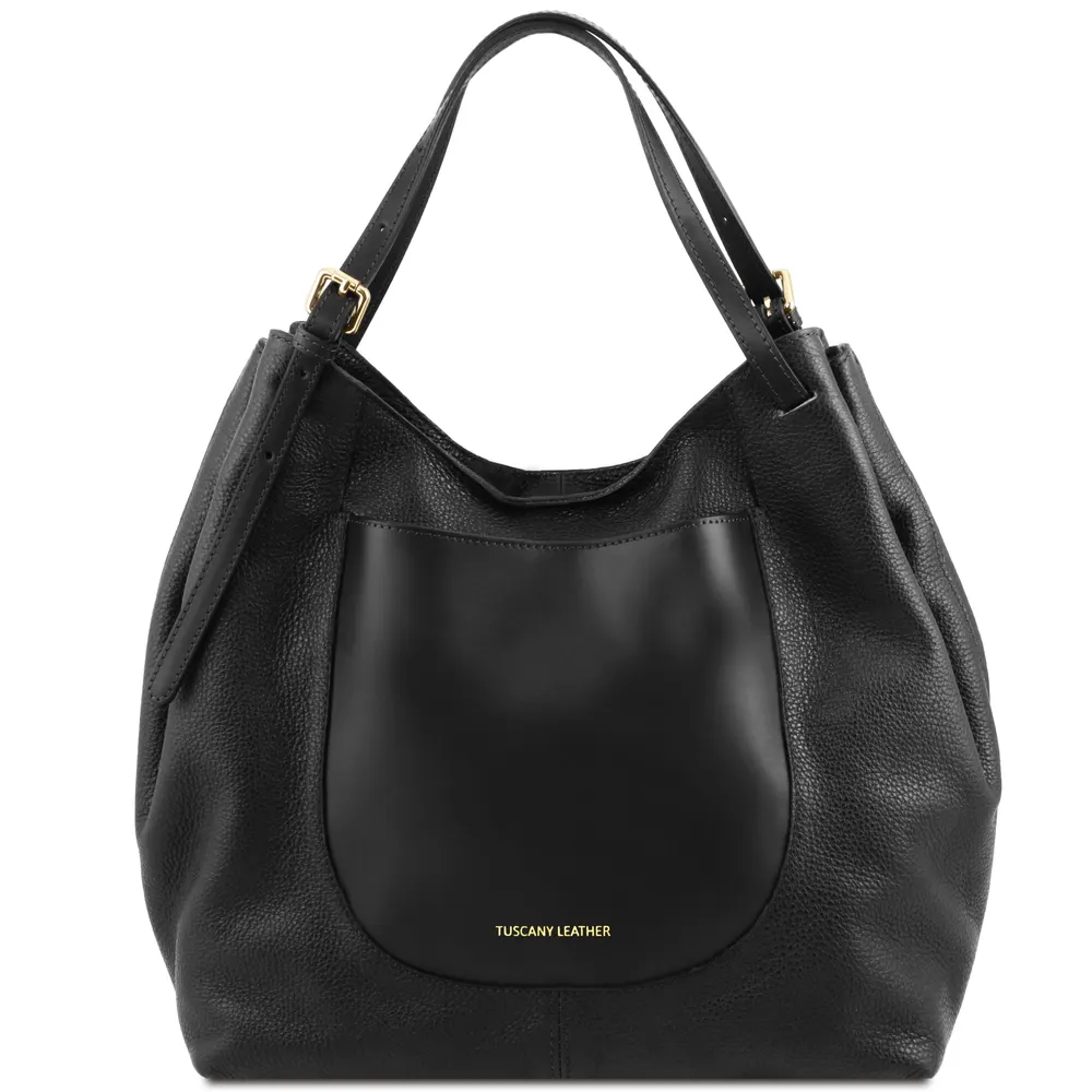 Cinzia Soft leather shopping bag