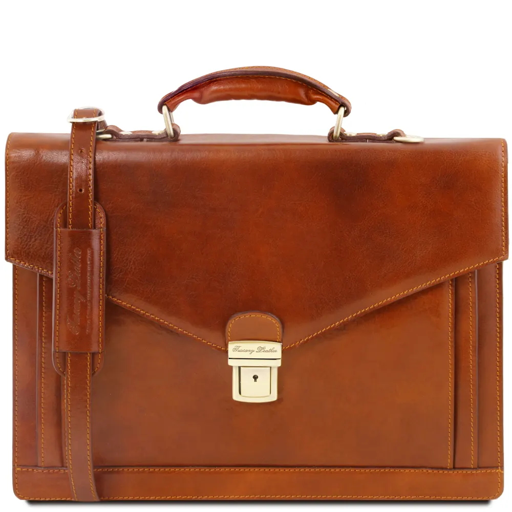 Volterra Leather briefcase 2 compartments