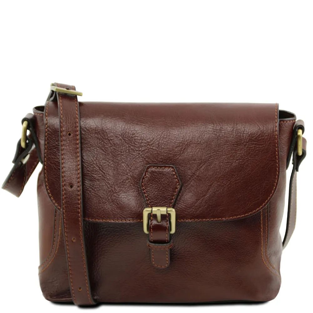 Jody Leather shoulder bag with flap