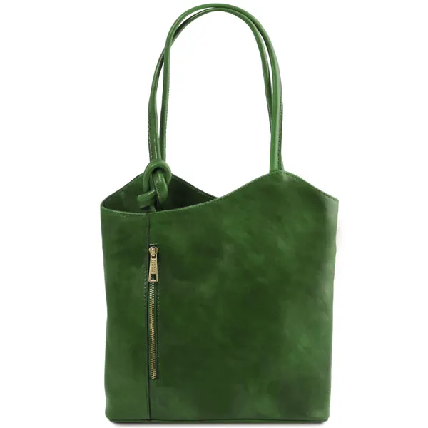 Patty Leather convertible backpack shoulderbag