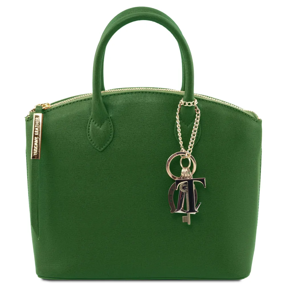 TL KeyLuck Saffiano leather tote - Small size