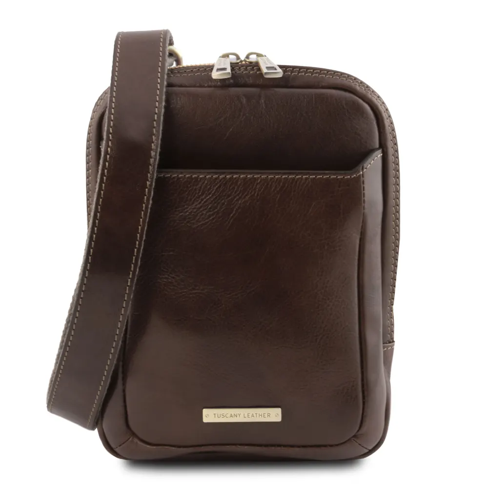 Mark Leather Crossbody Bag