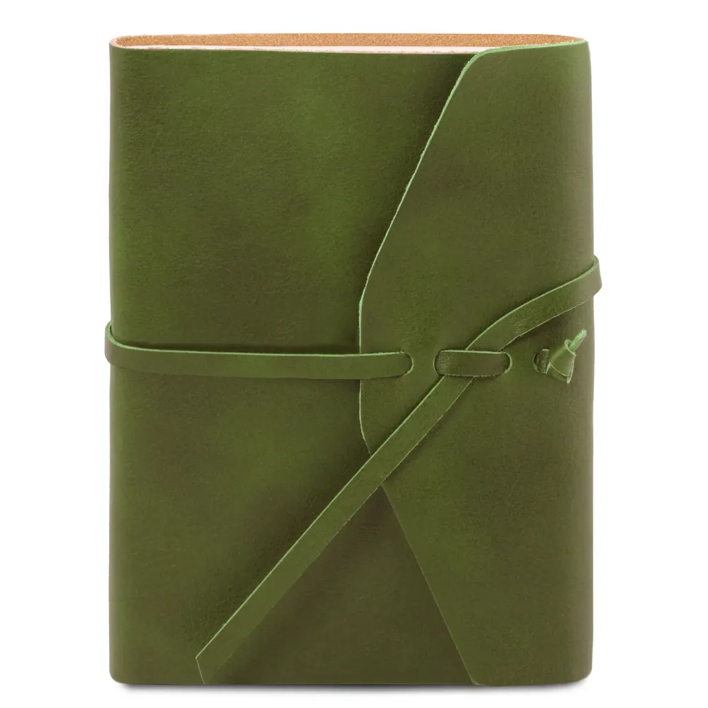 Leather travel diary