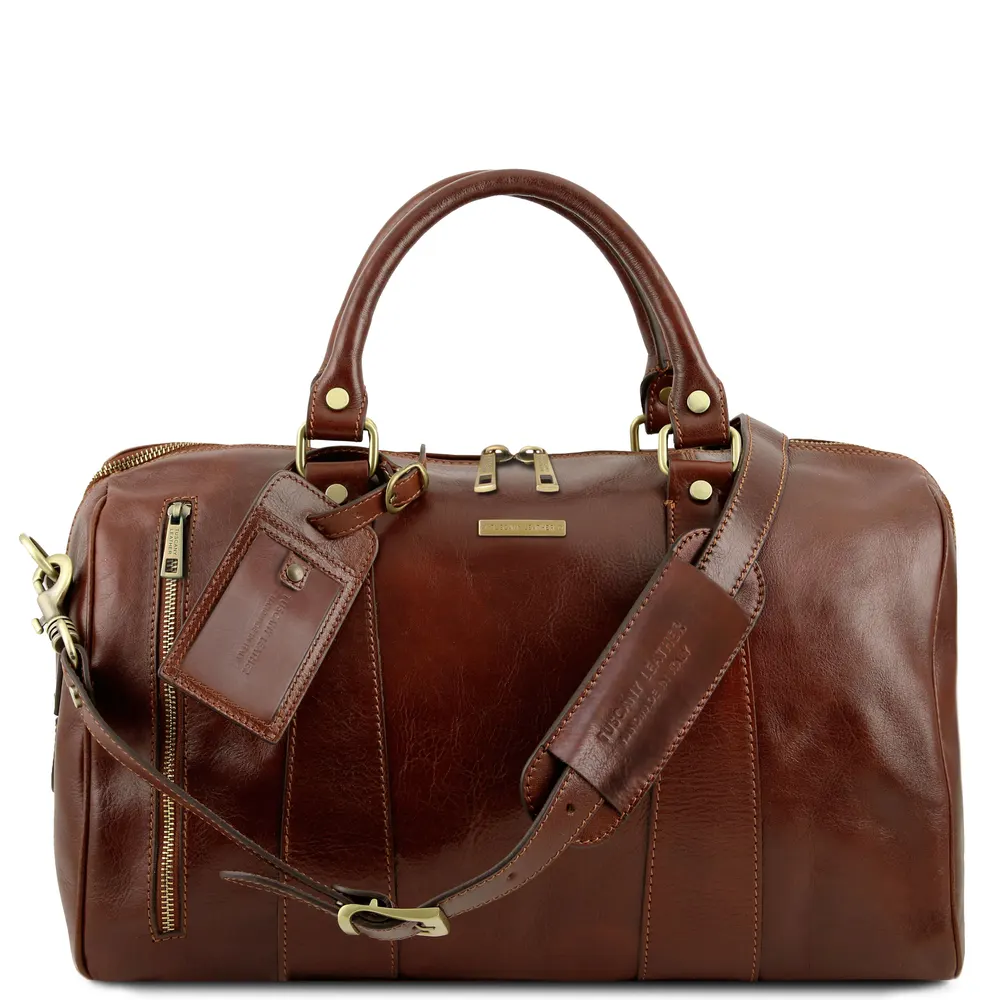 TL Voyager Travel leather duffle bag - Small size