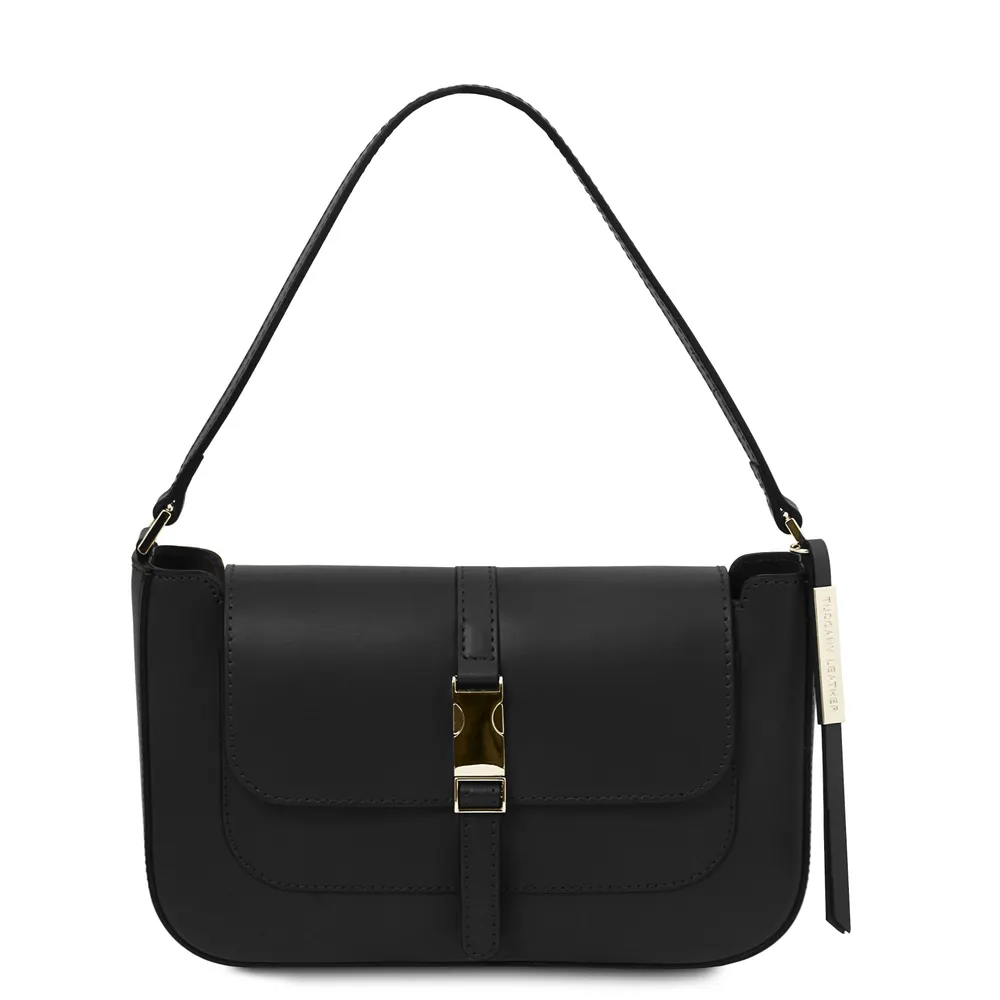 Noemi Leather clutch handbag