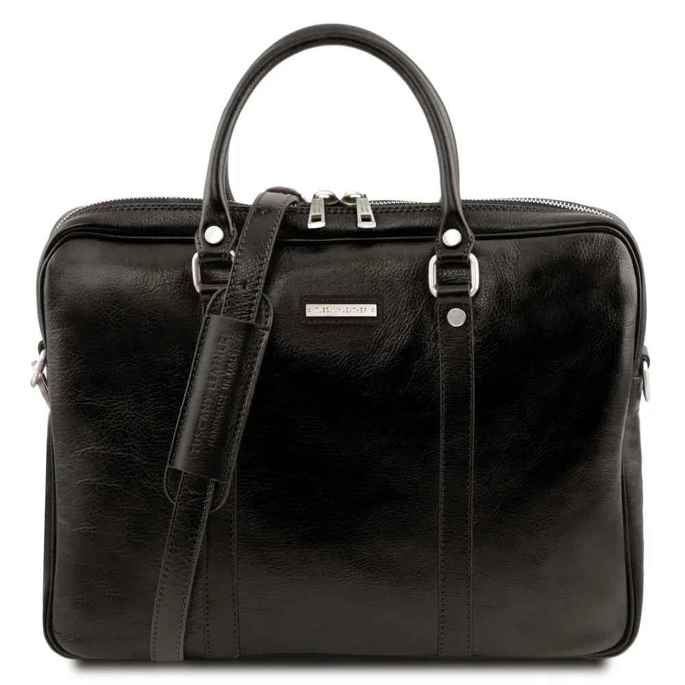 Prato Exclusive leather laptop case
