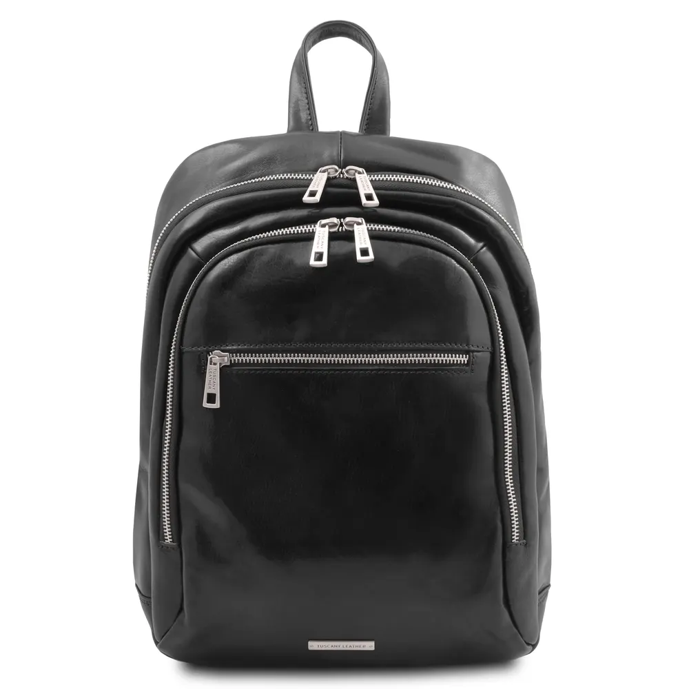 Perth 2 Compartments leather backpack