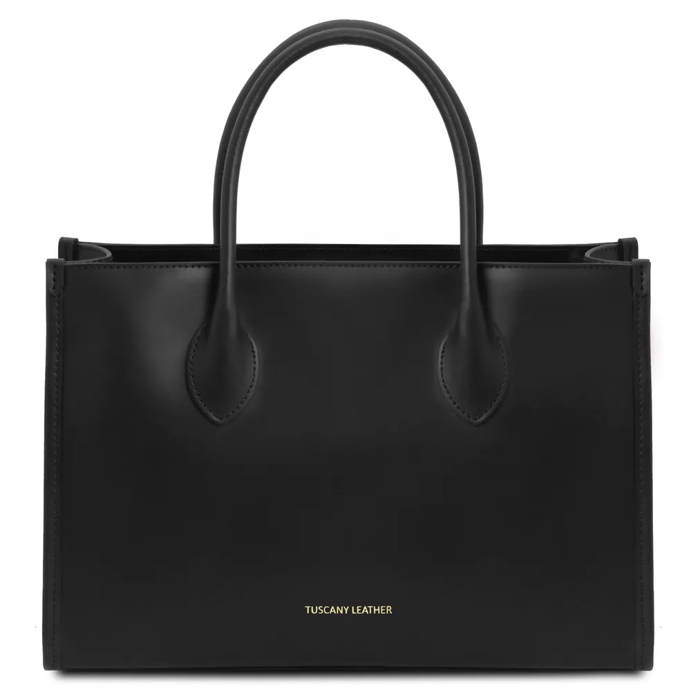 Letizia Leather shopping bag