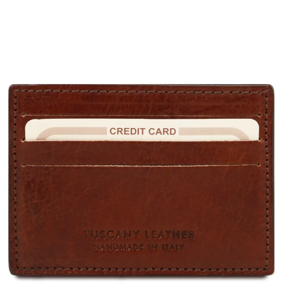 Exclusive leather credit/business card