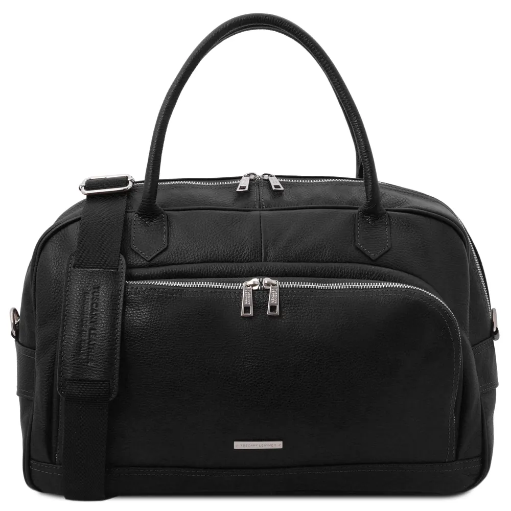 TL Voyager Travel soft leather duffle bag
