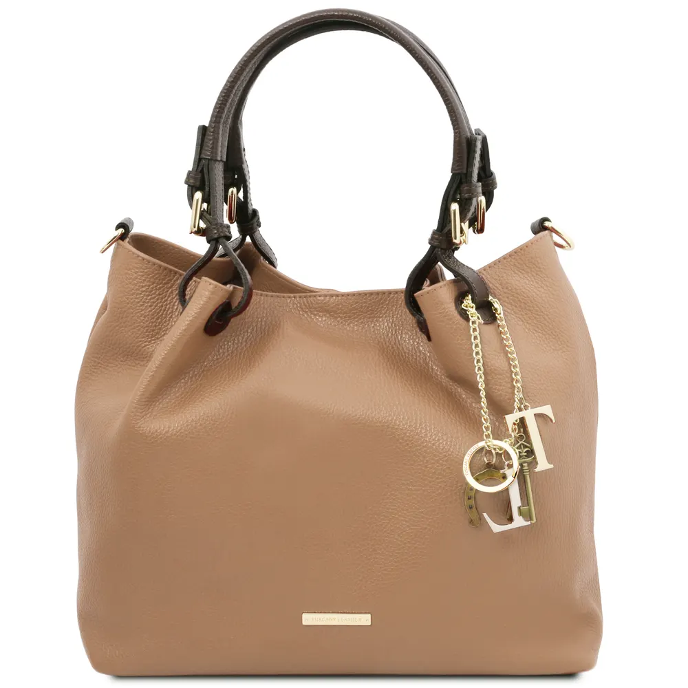 TL KeyLuck Soft leather shopping bag