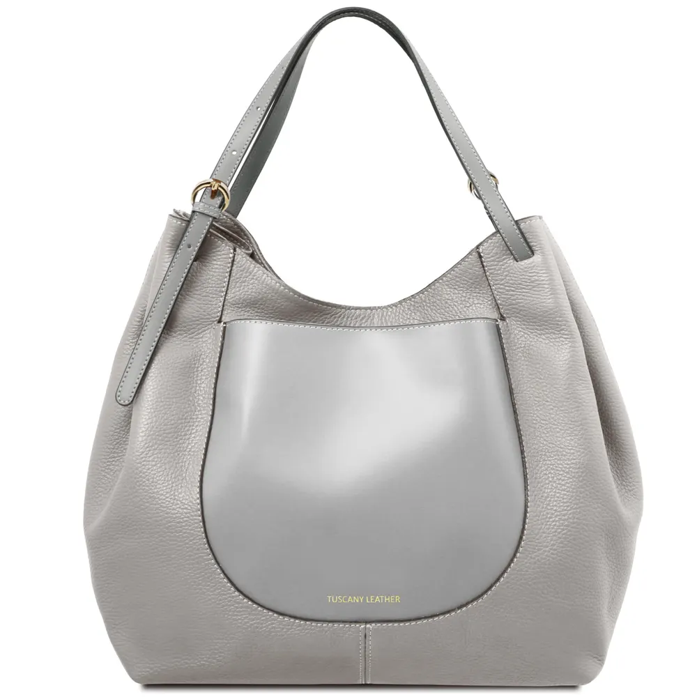Cinzia Soft leather shopping bag