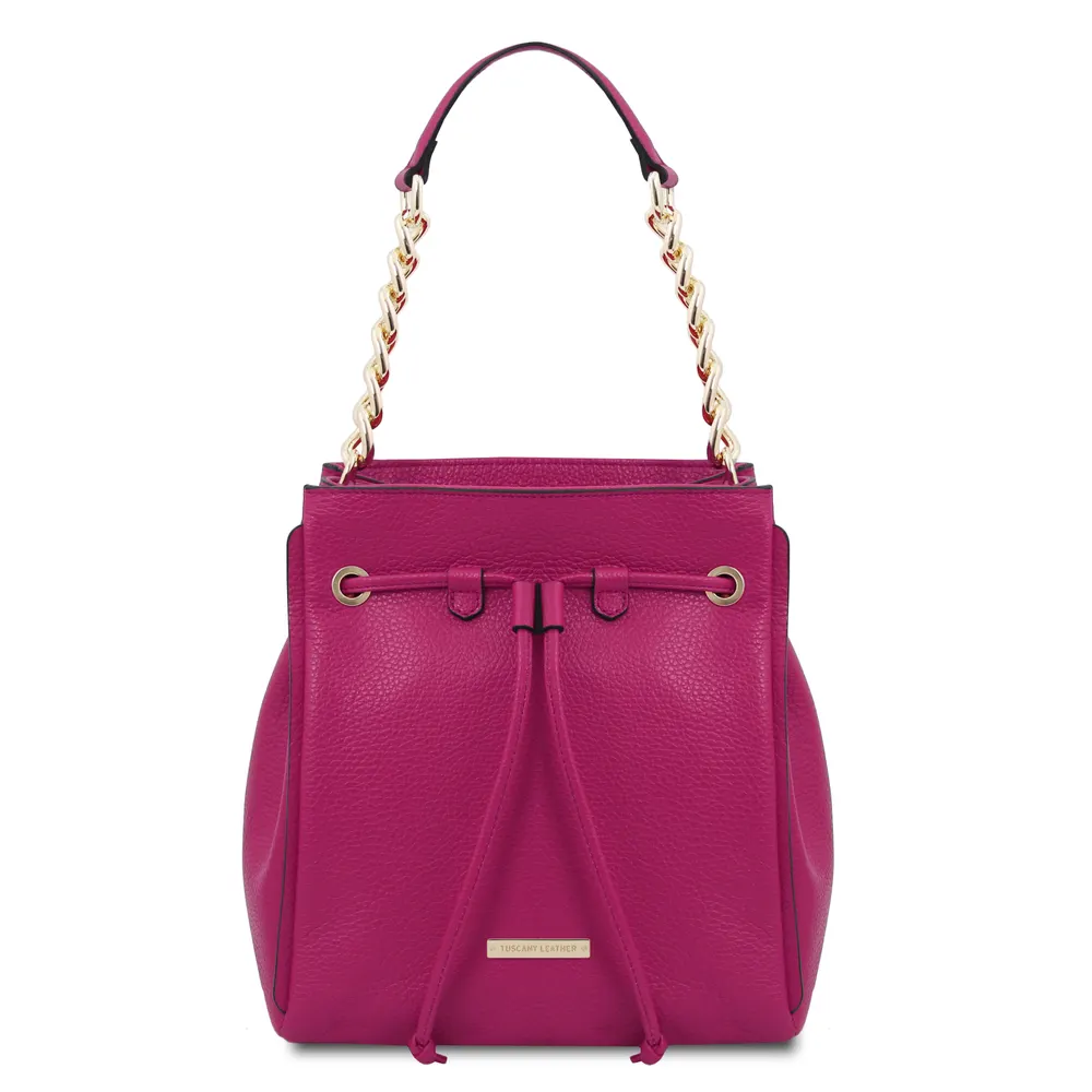 TL Bag Soft leather bucket bag