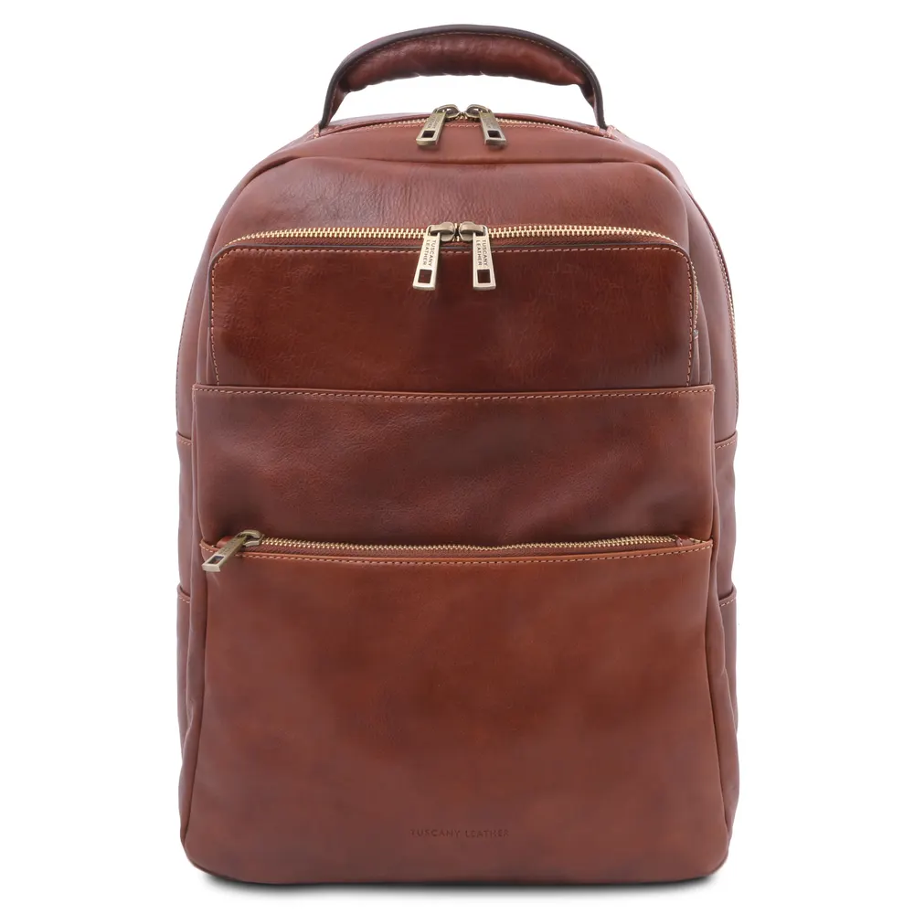 Melbourne Leather laptop backpack