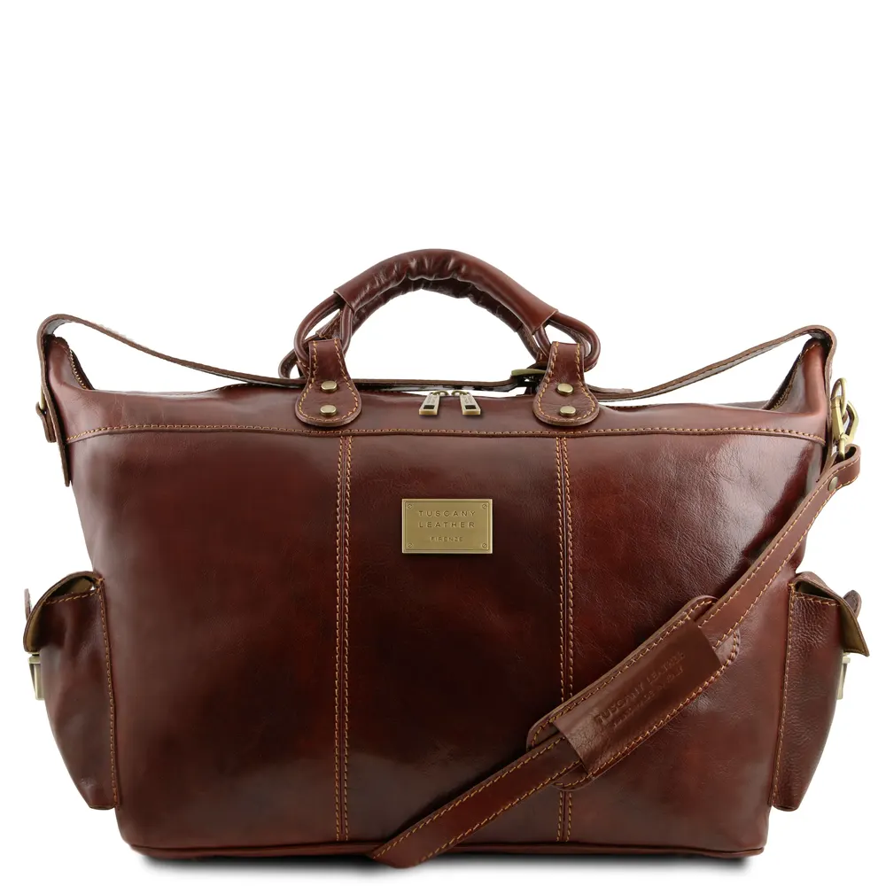 Porto Travel leather weekender bag